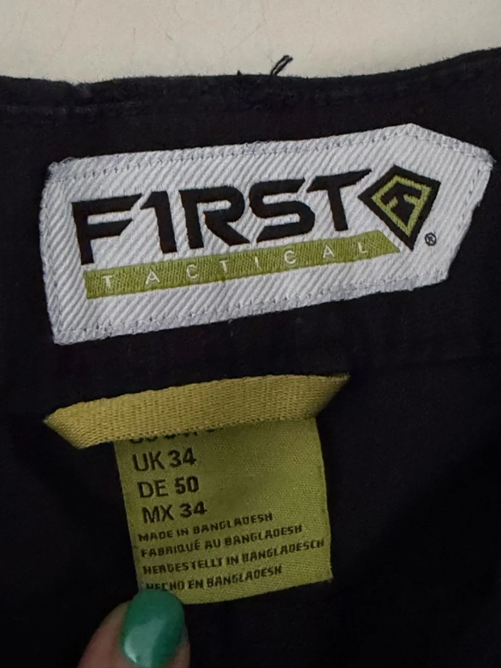 First Tactical Cargo Pants Mens 34/36 Navy Tactical Utility Work Pants Outdoor